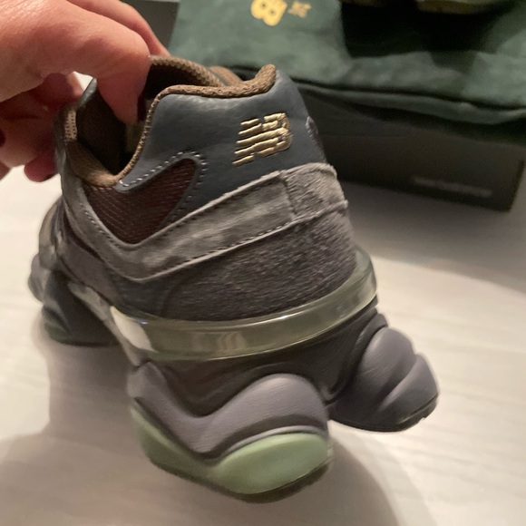 New Balance Men’s 9060 Dark Moss Sneakers - Picture 11 of 16